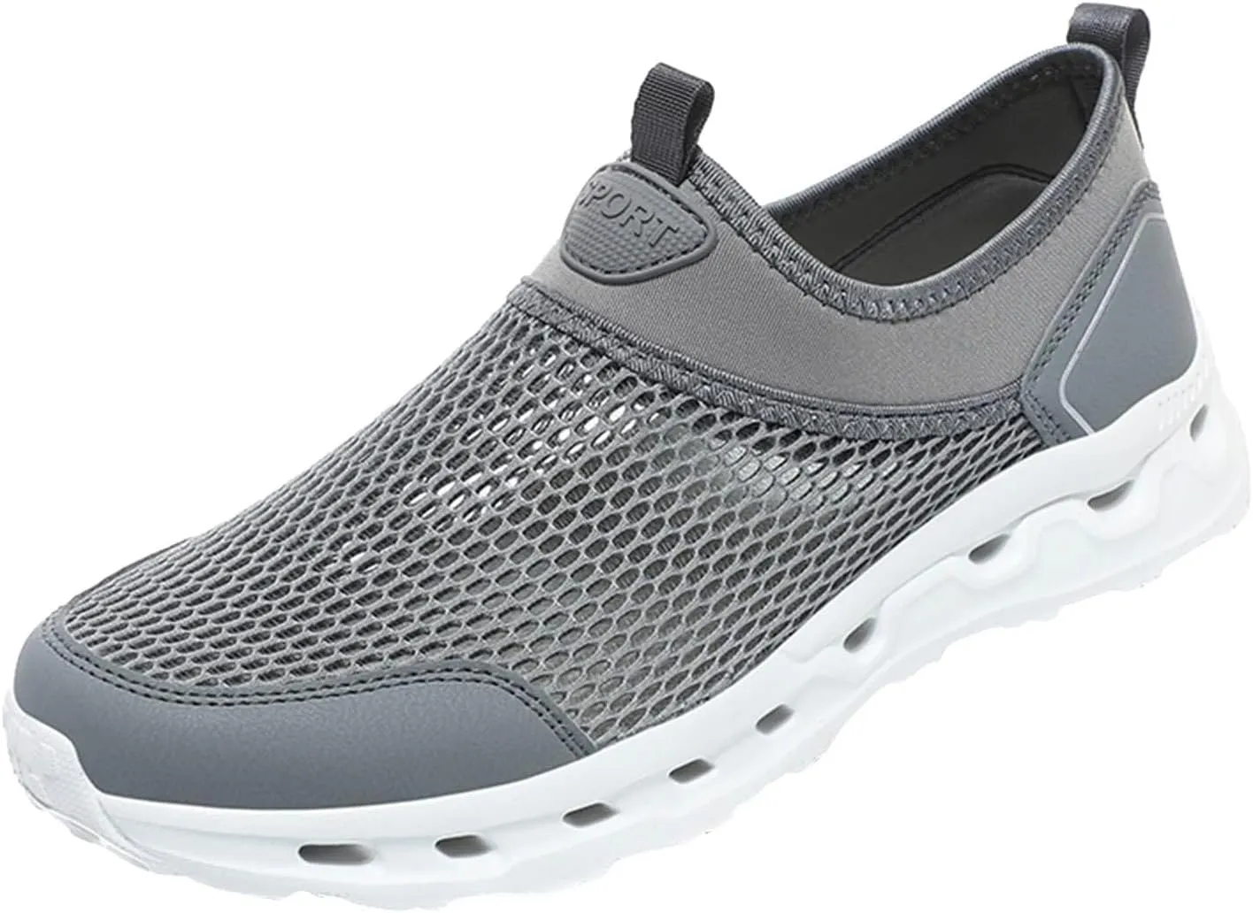 Breathable Diabetic Shoes for Men Lightweight Breathable Slip on Running Shoe Lightweight Elderly Slip on Shoes