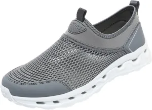 Breathable Diabetic Shoes for Men Lightweight Breathable Slip on Running Shoe Lightweight Elderly Slip on Shoes