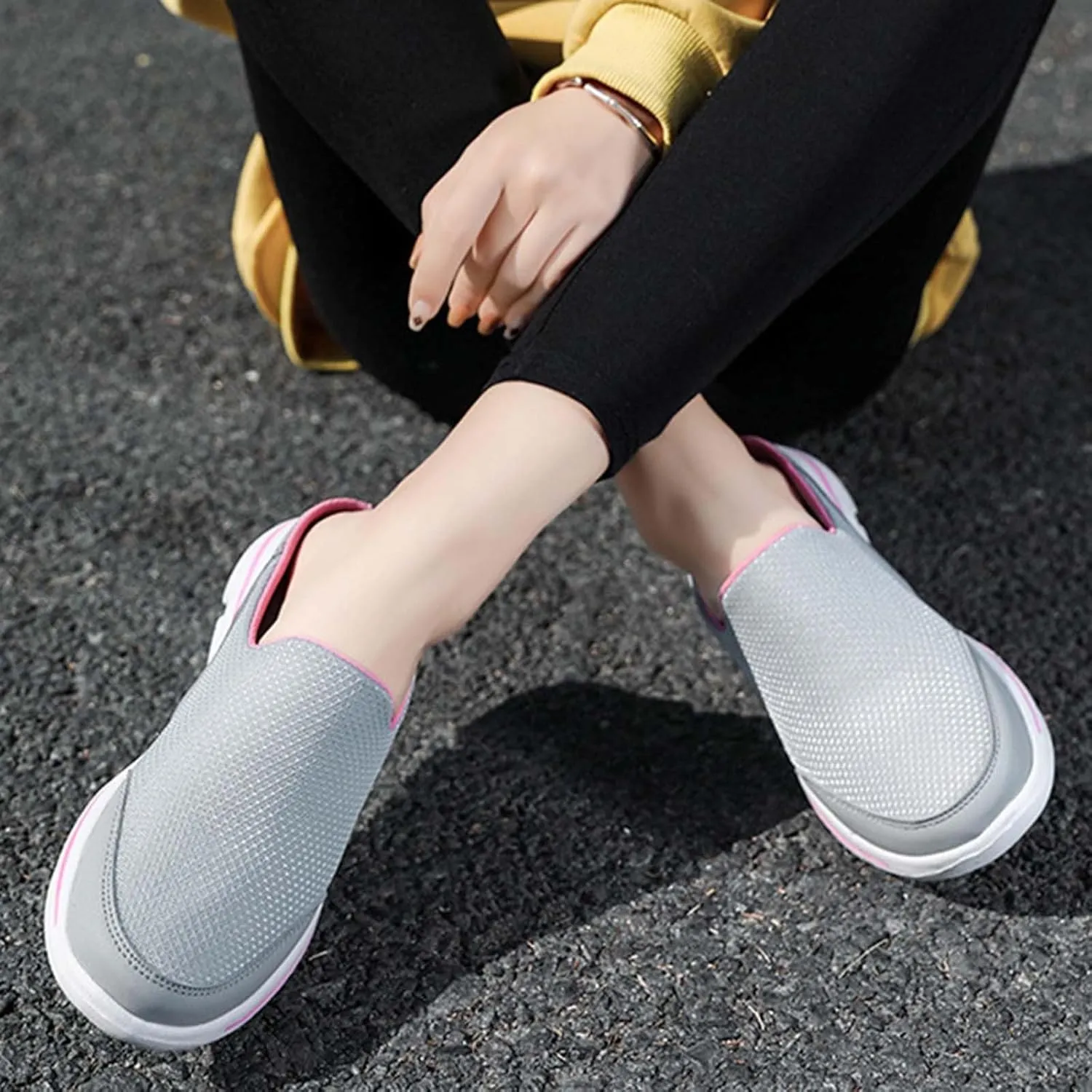 Breathable Slip on Shoes for Men Breathable Casual Comfortable Walking Sneaker Outdoor Non Slip Jogging Sneakers