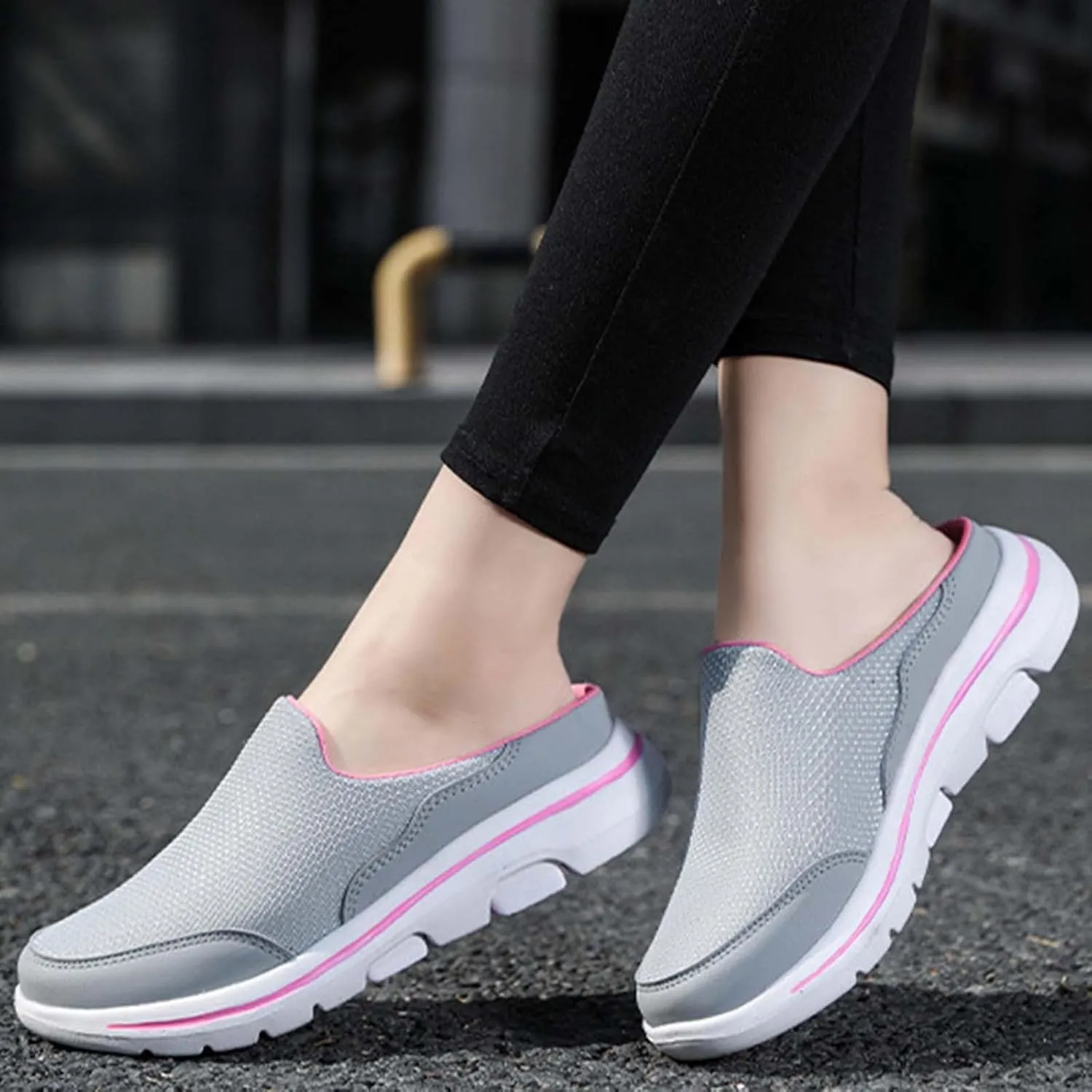 Breathable Slip on Shoes for Men Breathable Casual Comfortable Walking Sneaker Outdoor Non Slip Jogging Sneakers