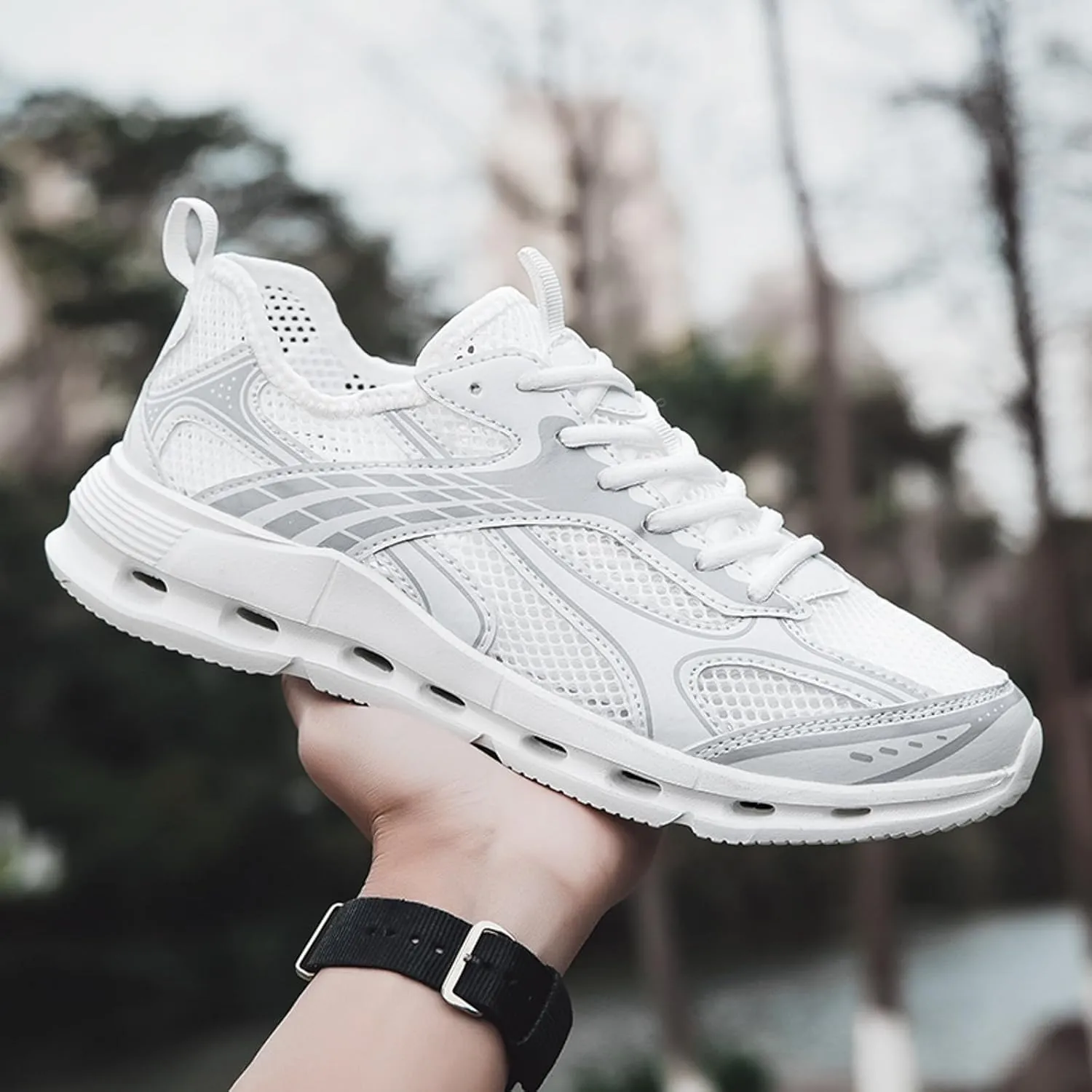 Breathable Walking Shoes for Men Comfortable Breathable Lightweight Tennis Shoe Men's Comfortable Canvas Shoes