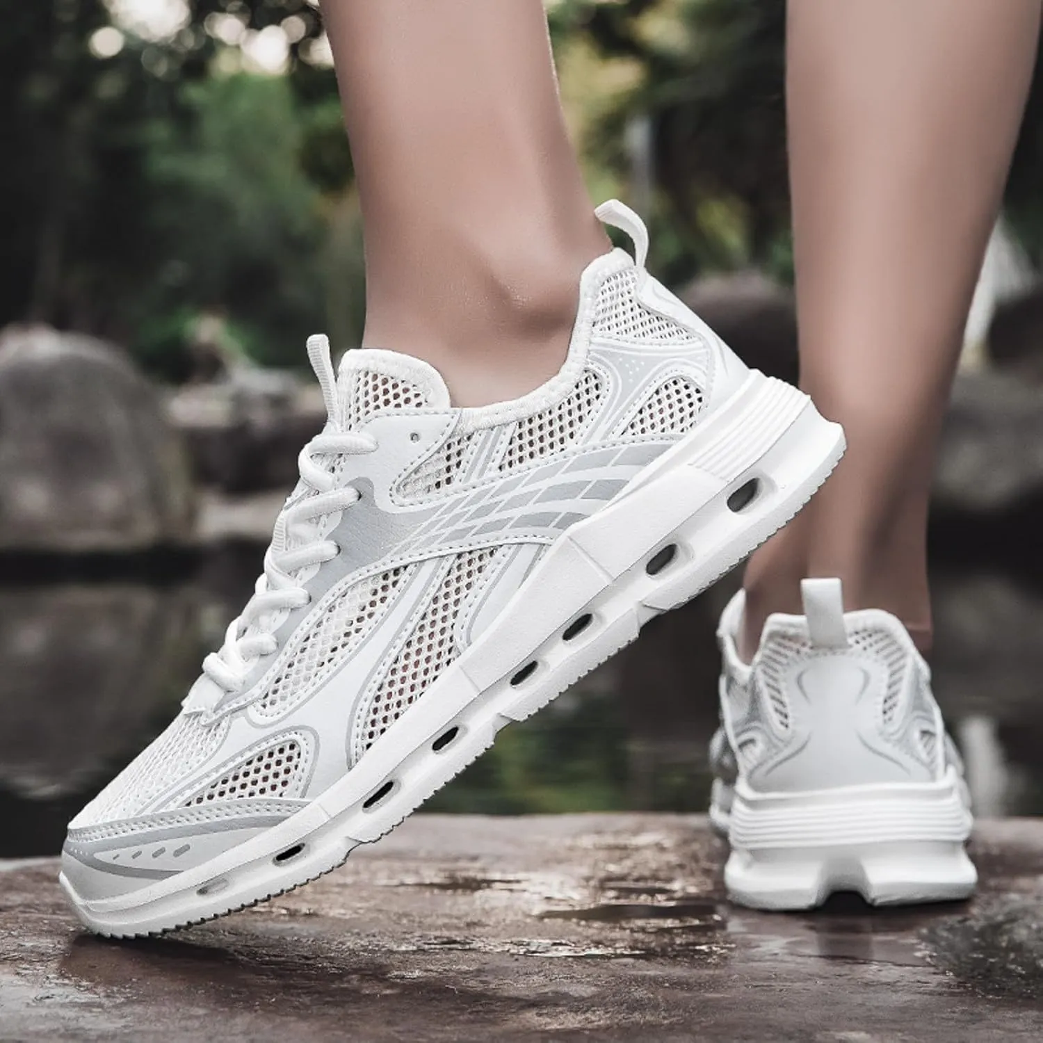 Breathable Walking Shoes for Men Comfortable Breathable Lightweight Tennis Shoe Men's Comfortable Canvas Shoes