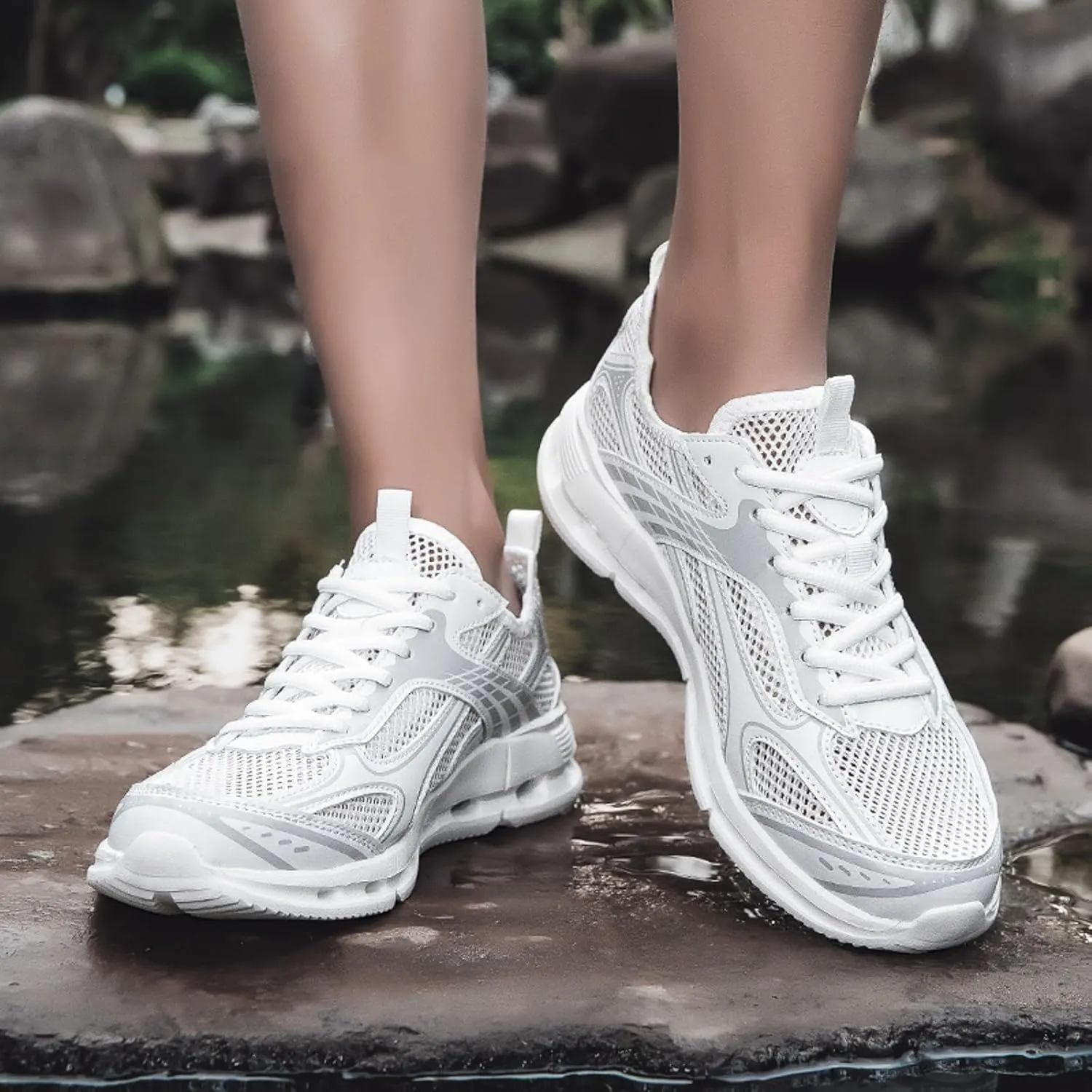 Breathable Walking Shoes for Men Comfortable Breathable Lightweight Tennis Shoe Men's Comfortable Canvas Shoes