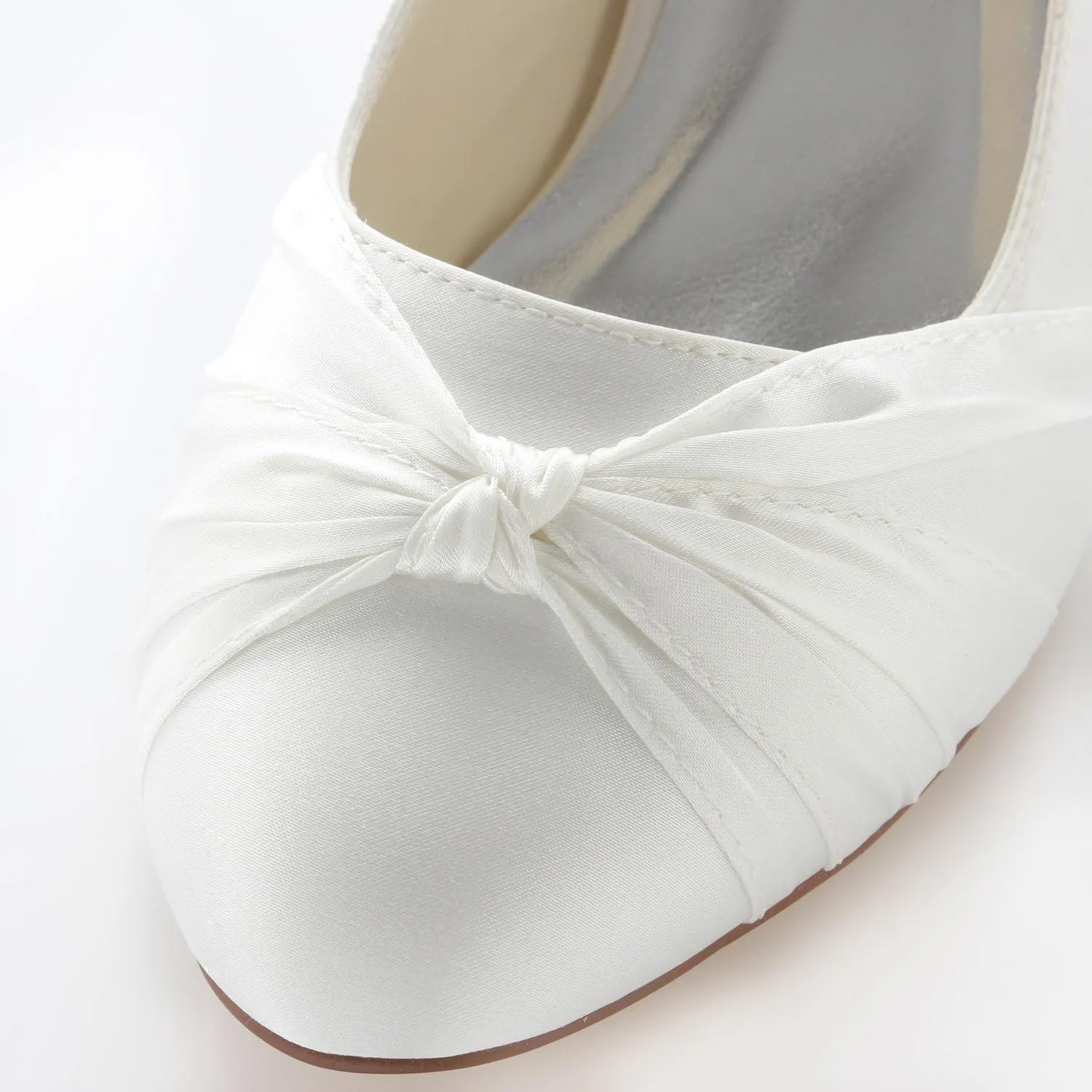 Emily Bridal Lace Mother Shoes Round Toe Wedding Shoes Bridal Shoes