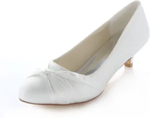 Emily Bridal Lace Mother Shoes Round Toe Wedding Shoes Bridal Shoes