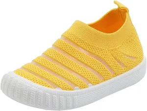 EnJoCho Baby Breathable Shoes Summer And Autumn Girls Sneakers Flying Woven Mesh Breathable Comfortable Flat Casual Shoes