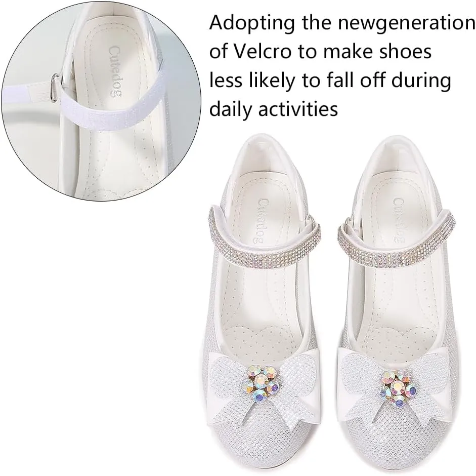 Girls Dress Shoes Prom Shoes Wedding Shoes Low Heel Glitter Toddler Shoes