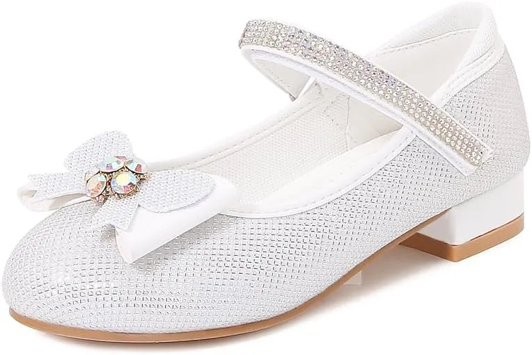 Girls Dress Shoes Prom Shoes Wedding Shoes Low Heel Glitter Toddler Shoes