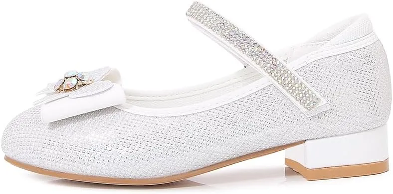 Girls Dress Shoes Prom Shoes Wedding Shoes Low Heel Glitter Toddler Shoes