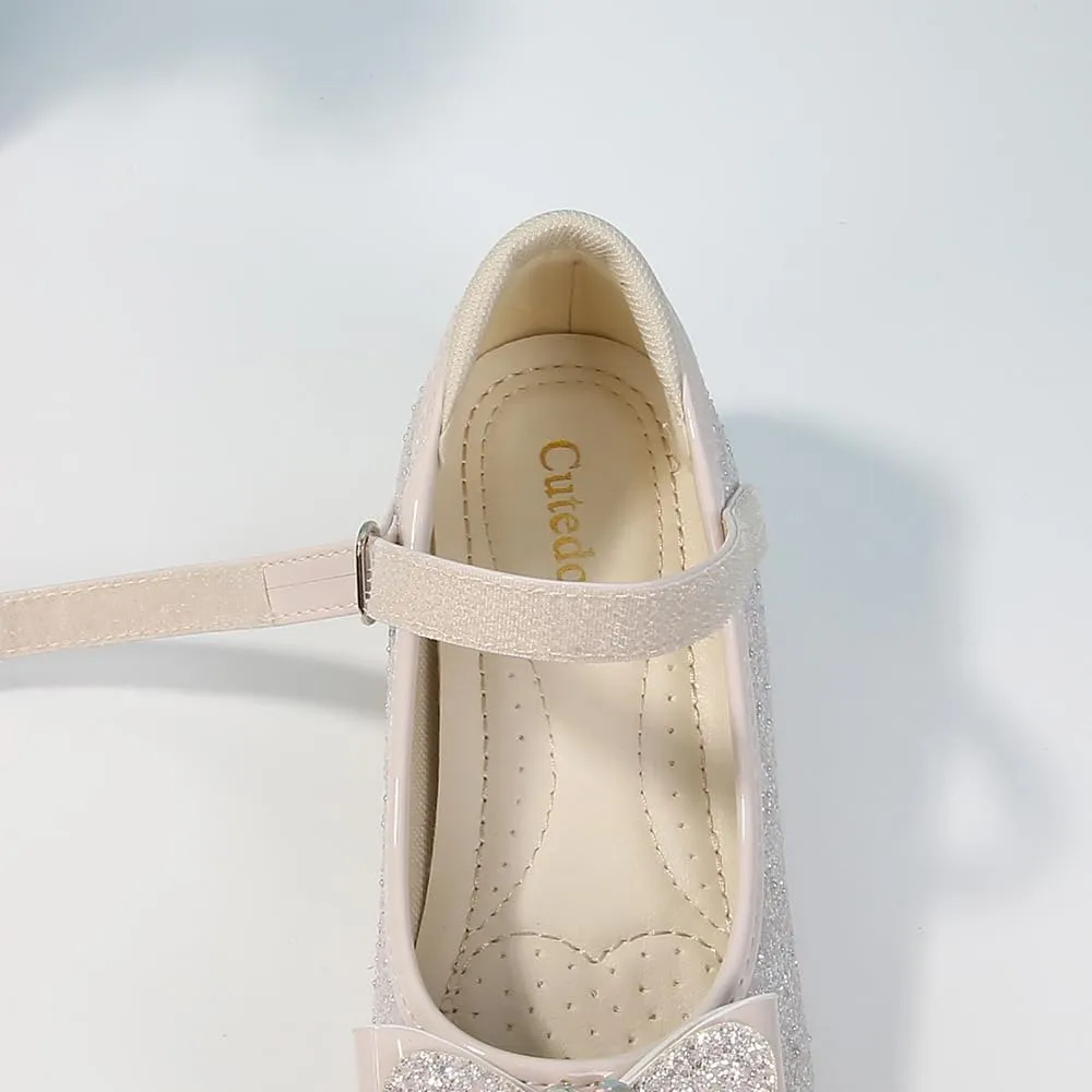 Girls Dress Shoes Prom Shoes Wedding Shoes Low Heel Glitter Toddler Shoes