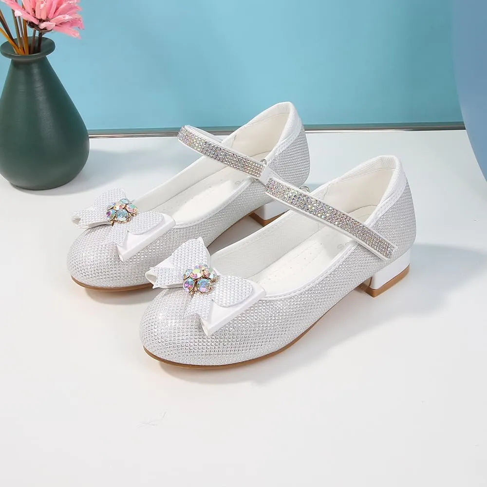 Girls Dress Shoes Prom Shoes Wedding Shoes Low Heel Glitter Toddler Shoes
