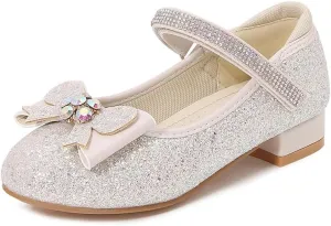 Girls Dress Shoes Prom Shoes Wedding Shoes Low Heel Glitter Toddler Shoes