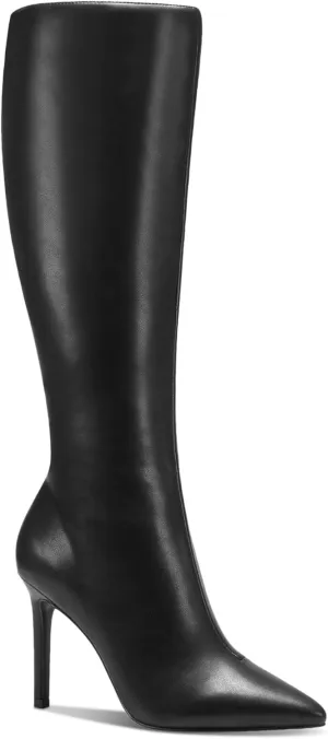 INC Womens Black Cushioned Goring Rajel Pointed Toe Stiletto Zip-Up Dress Boots 12 M