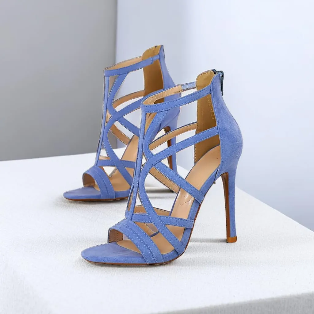 JOEupin Womens Open Toe High Heels Shoes Stiletto Dress Sandals