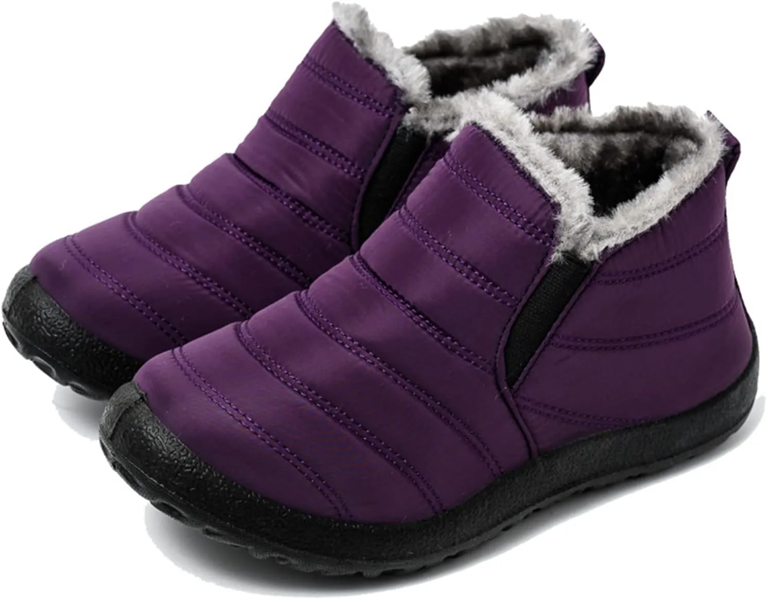 Lausiuoe Snow Boots For Women Waterproof Insulated Non Slip Winter Fur Lined Lining Warm Ankle Booties Outdoor Shoes