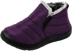 Lausiuoe Snow Boots For Women Waterproof Insulated Non Slip Winter Fur Lined Lining Warm Ankle Booties Outdoor Shoes