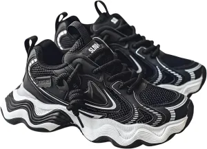 lilaBelle]【Height Increase & Breathable Men's Spring 2024 Casual Sneakers, Dad Shoes with Non-Slip Sole, Lightweight Gym Trainers for Daily Wear, Fashionable Streetwear Shoes for Men
