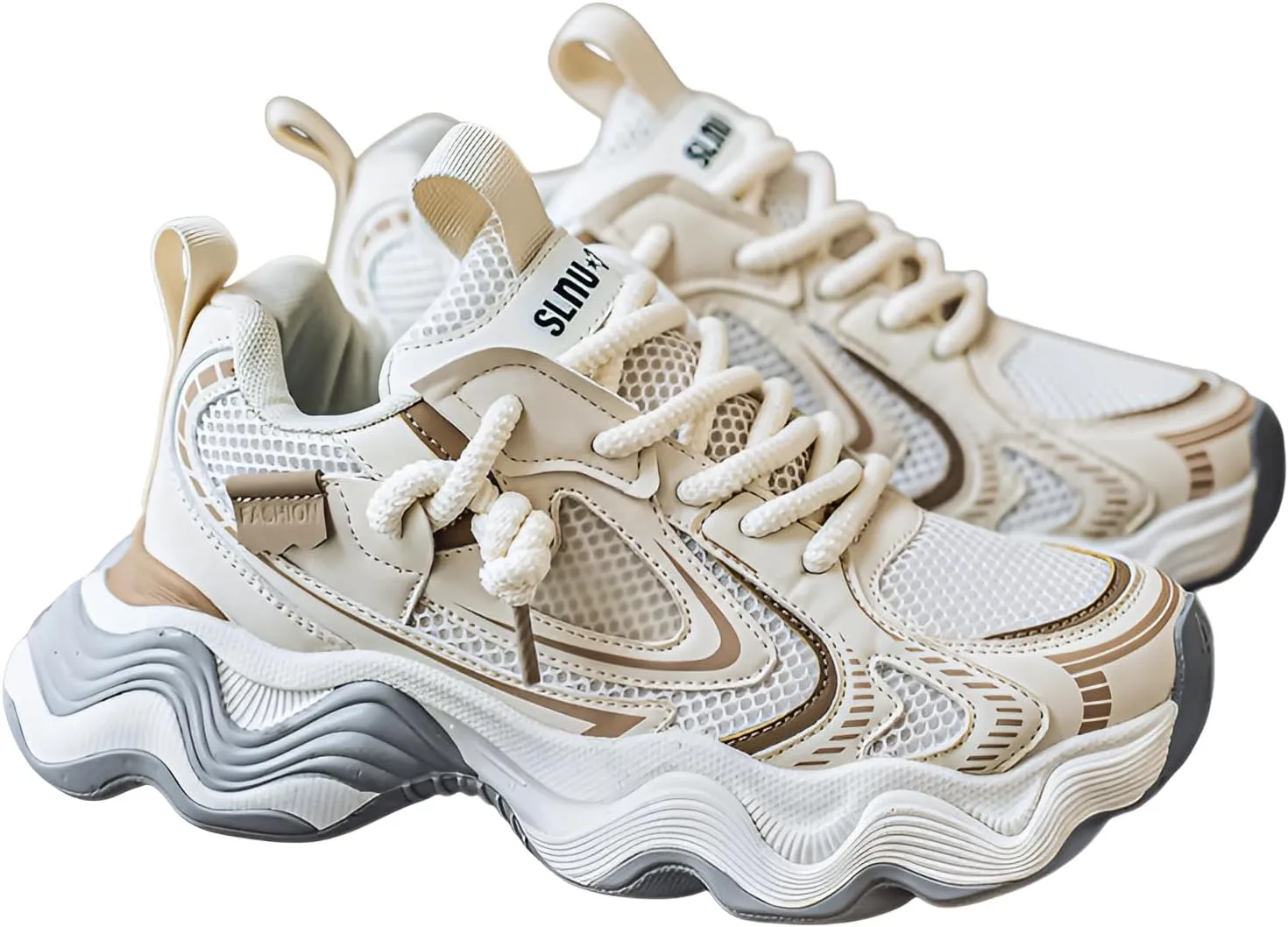 lilaBelle]【Height Increase & Breathable Men's Spring 2024 Casual Sneakers, Dad Shoes with Non-Slip Sole, Lightweight Gym Trainers for Daily Wear, Fashionable Streetwear Shoes for Men