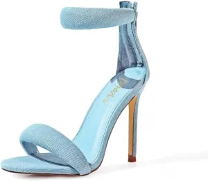 Liliana Women's Open Toe High Heels Stiletto Heeled Sandals