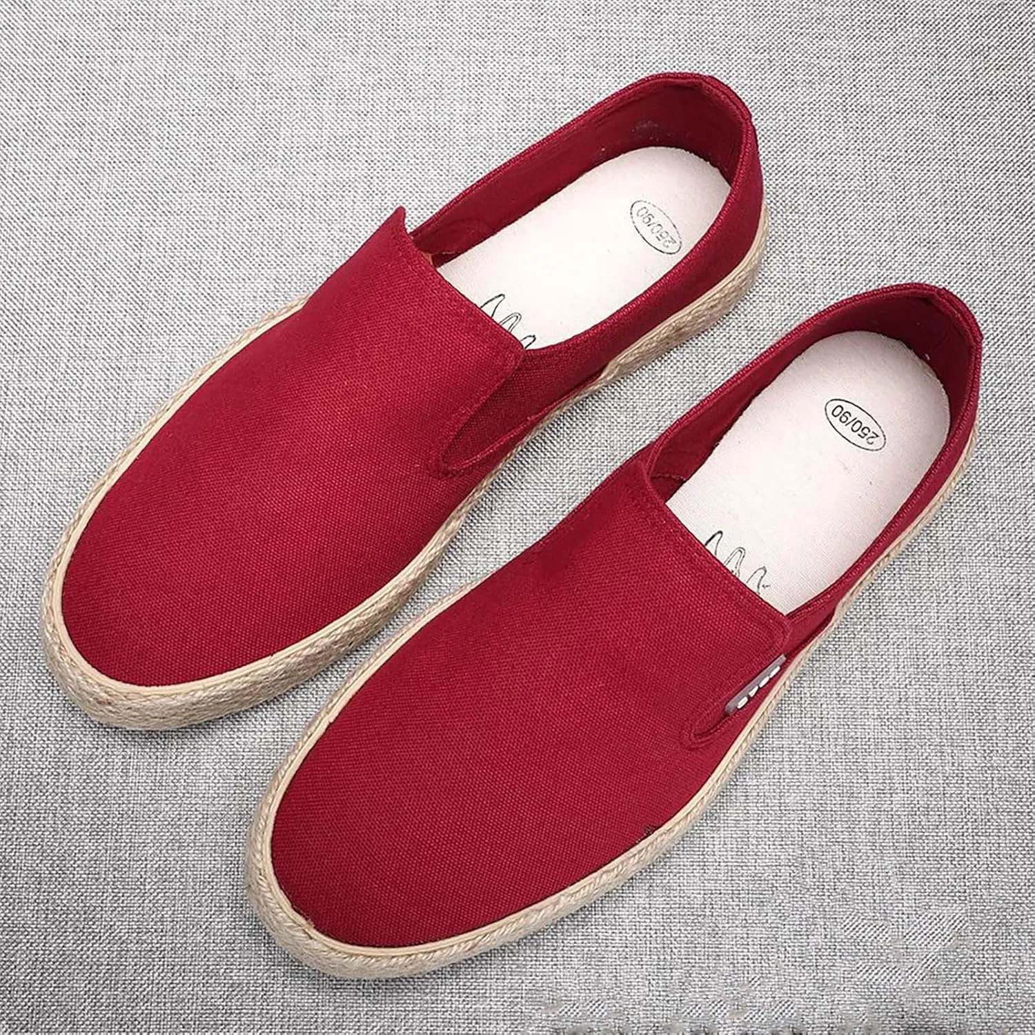 Men's Breathable Korean Style Trendy Lightweight Linen Sole Casual Sneakers for Everyday Comfort and Fashion
