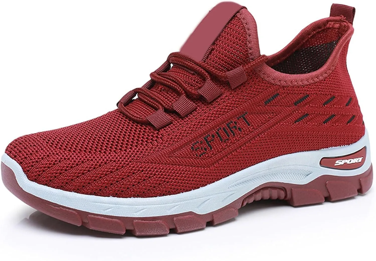 Men's Casual Dress Business Shoes Breathable Knit Classic Leisure Sneakers Lightweight Comfortable Walking Shoes