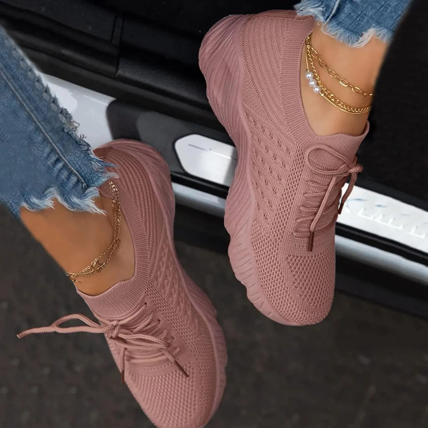 Men's Casual Slip-on Loafers Womens Fashion Sneakers Gym Shoes Men Wide Toe Box Trendy Casual Platform Loafers for Women Slip On Sneakers Men