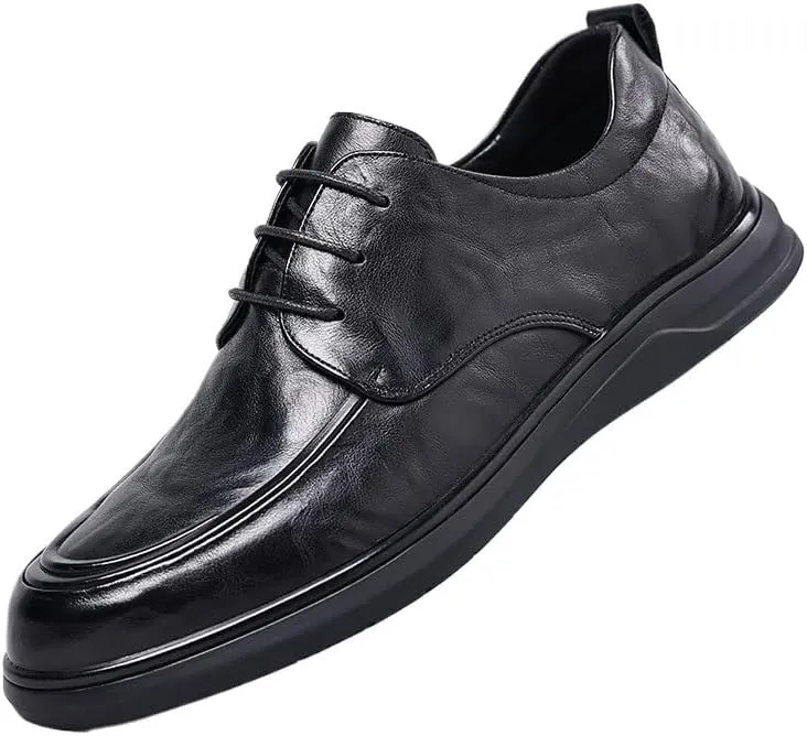 Men's Classic Dress Shoes Patent Leather Lace-Up Oxfords for Men Comfortable Formal Business Wedding Shoes