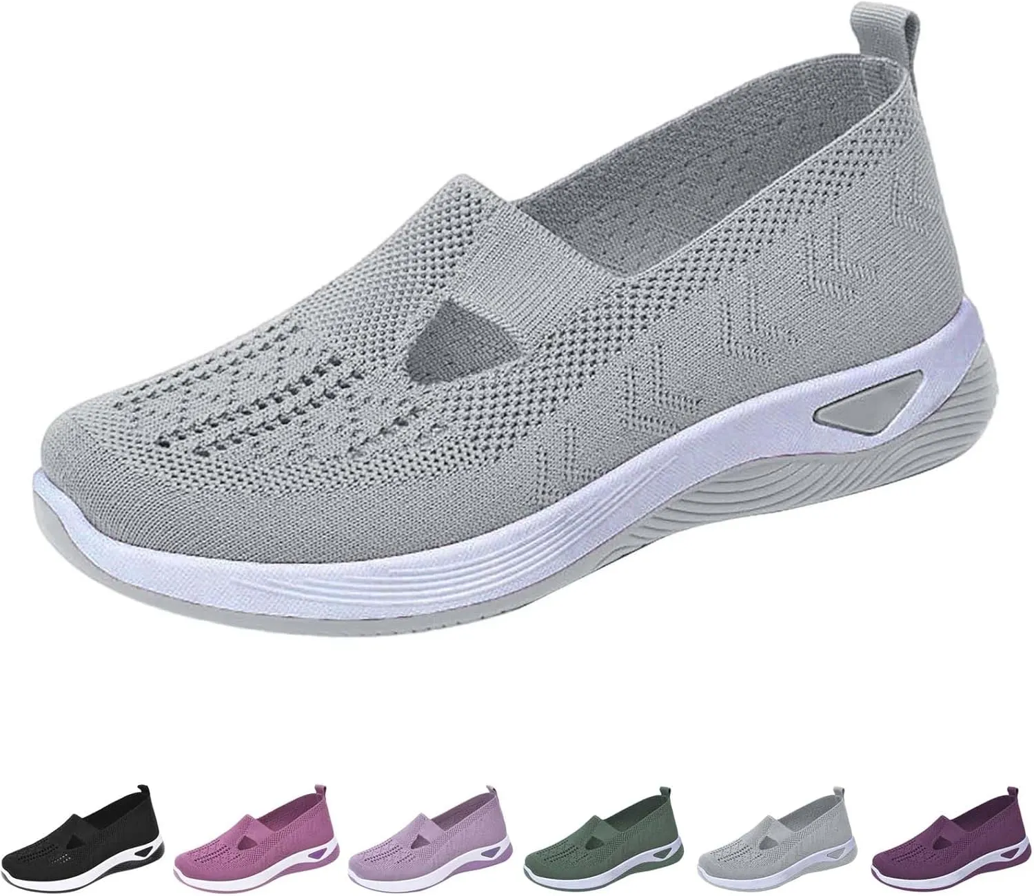 Orthopedic Shoes for Women Woven Slip on Walking Tennis Shoes Womens Food Service Dress Casual Shoes Slip On Sneakers Tennis Shoe Loafers Dress Shoe