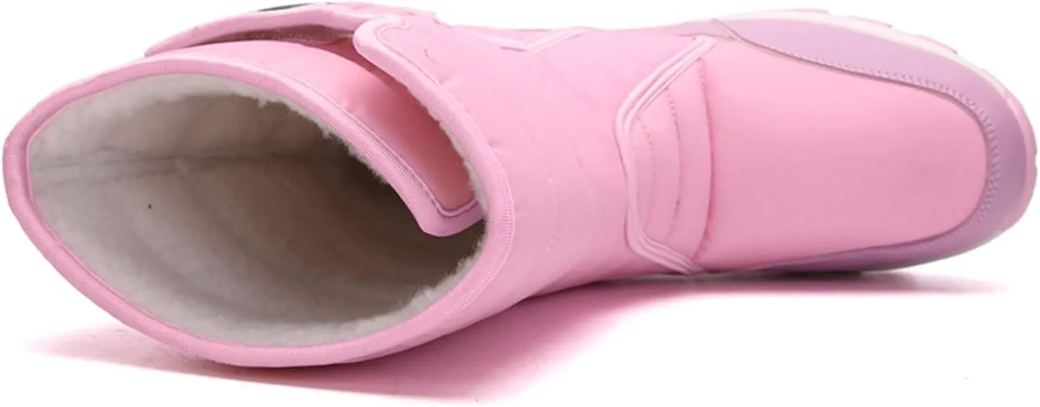 peqiut Womens Snow Boots Winter Snow Shoes Non Slip Fleece Cotton Winter Ankle Boots Padded Thickened Warm Booties Comfort