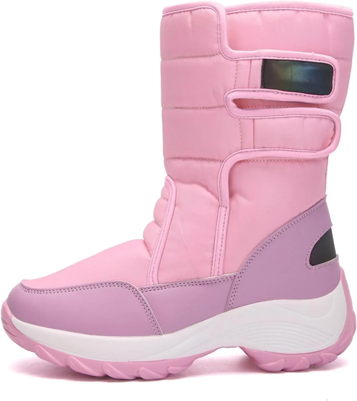 peqiut Womens Snow Boots Winter Snow Shoes Non Slip Fleece Cotton Winter Ankle Boots Padded Thickened Warm Booties Comfort