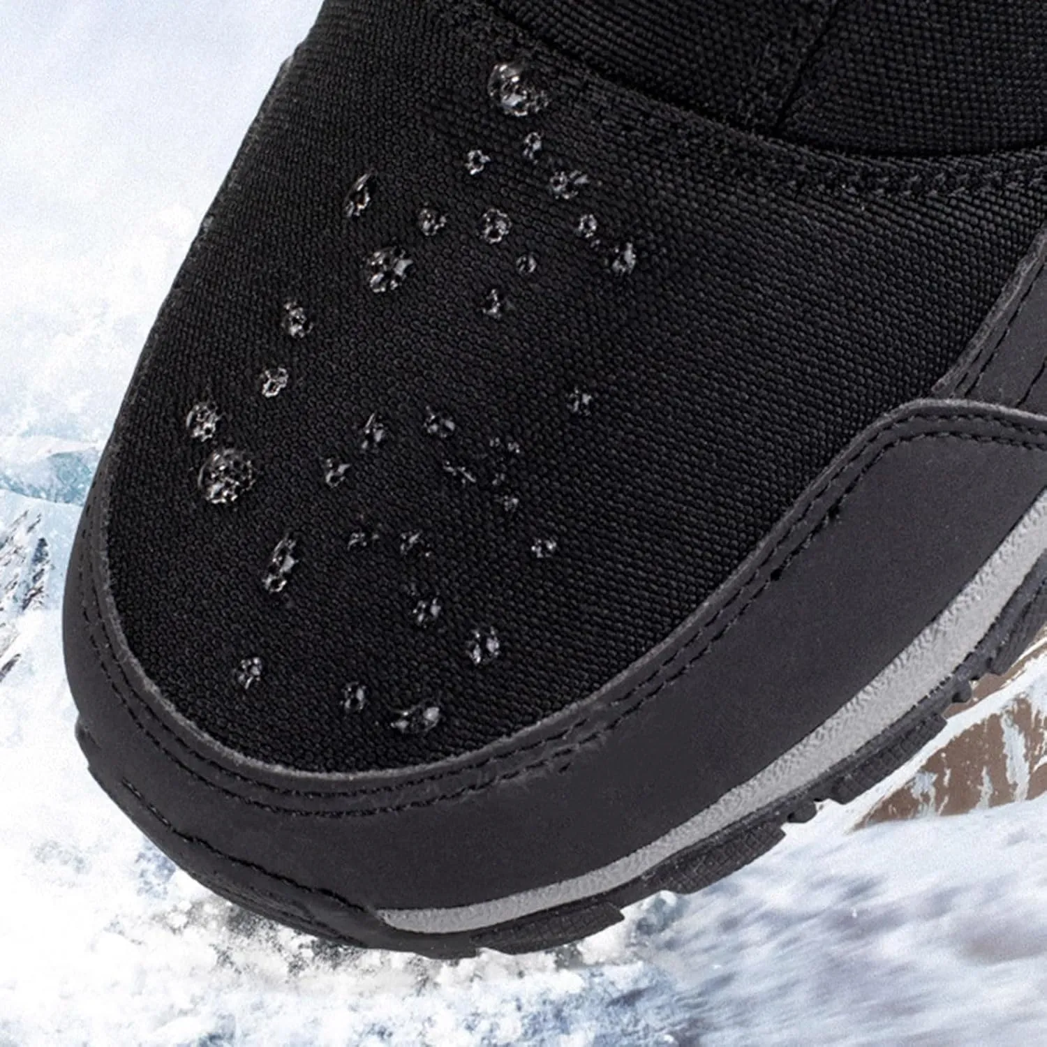 peqiut Womens Snow Boots Winter Snow Shoes Thickened Couples Winter Ankle Boots Fashion Short Outdoor Booties Comfort