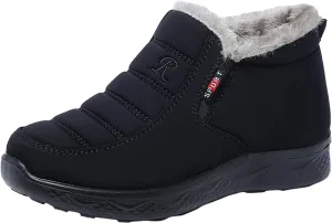 peqiut Womens Snow Boots Winter Snow Shoes Velvet Thickened Cotton Winter Ankle Boots Ladies Lightweight Booties Comfort