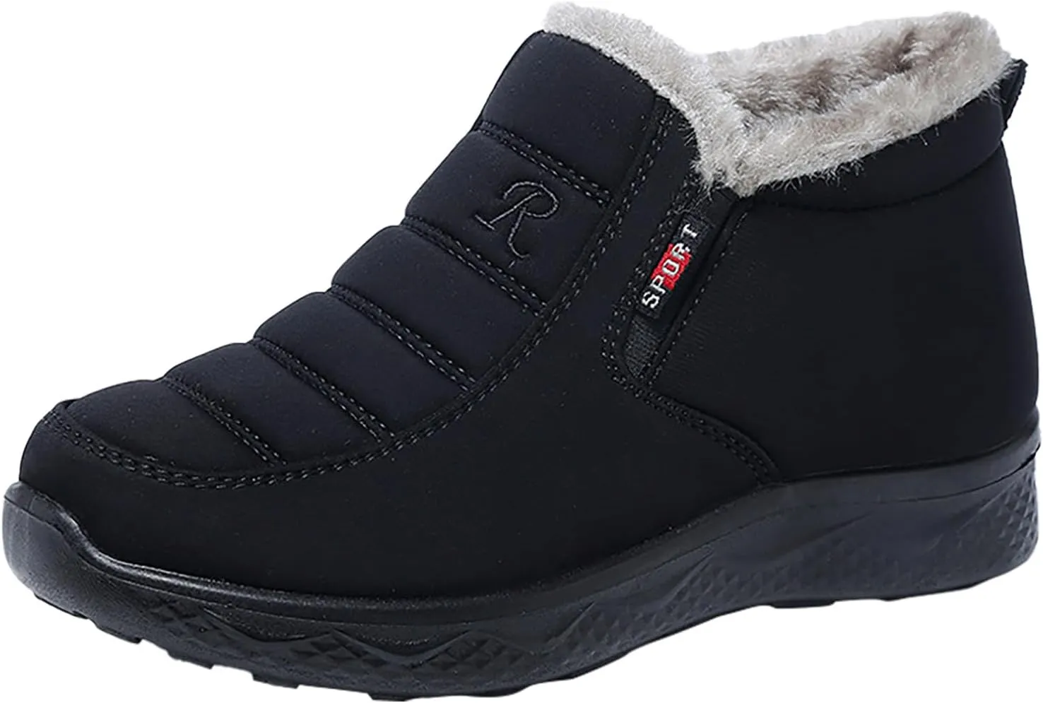 peqiut Womens Snow Boots Winter Snow Shoes Velvet Thickened Cotton Winter Ankle Boots Ladies Lightweight Booties Comfort