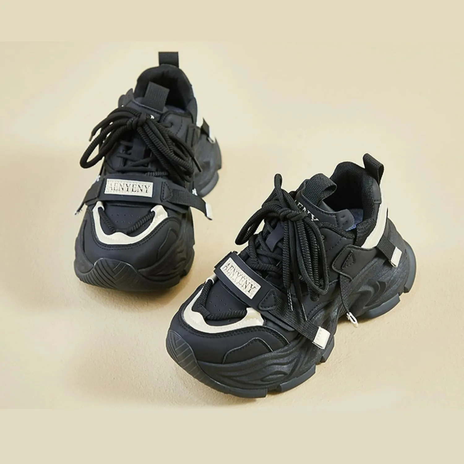 Retro Spring Summer Chunky Platform Sneakers Women Y2K Aesthetic 1.8" Height Increase Breathable Mesh Dad Shoes Casual Outfit Cute Walking Shoes