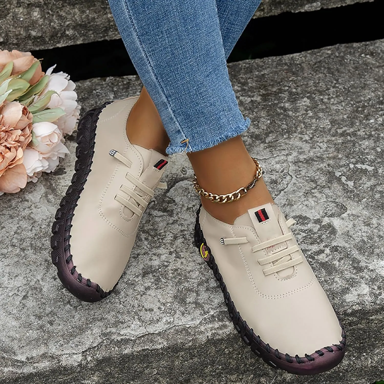 Running Shoes for Women Slip On Sneakers Men Mens Loafers Casual Slip On Comfy Soft Cover Heel Christmas Dress Shoes for Women Women's Wide Loafers