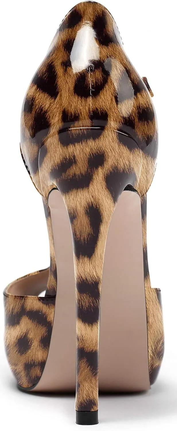 SAMMITOP Women's Platform High Heels Ankle Strap Sandals Mary Jane Platform Pumps Shoes