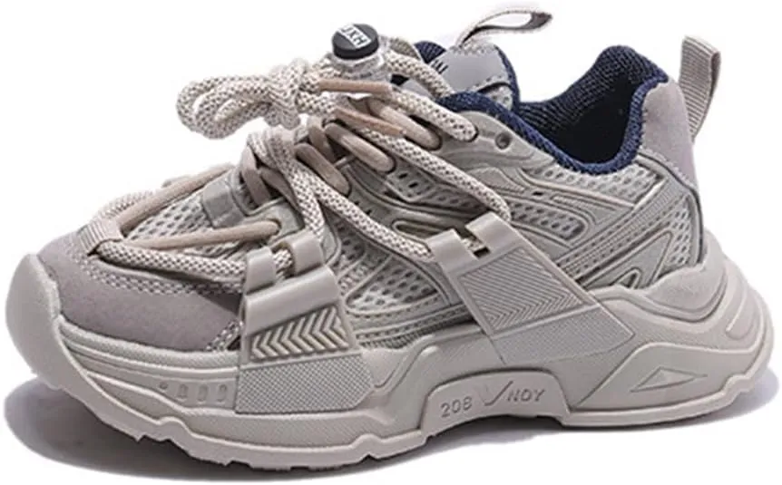 Summer Fashion Sneakers for Teen Boys Flat Sports Mesh Breathable Running Shoes Breathable and Sweat Absorbing