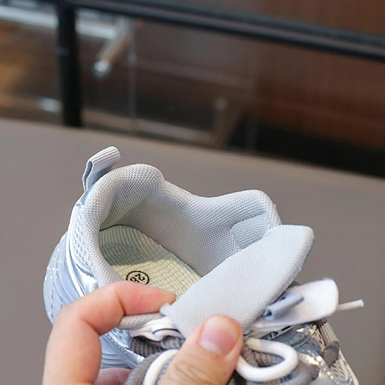Toddler Kids Chunky Sneakers Fashion Platform White Leather Casual Dad Shoes Comfortable Wedge Walking Sport Sneakers
