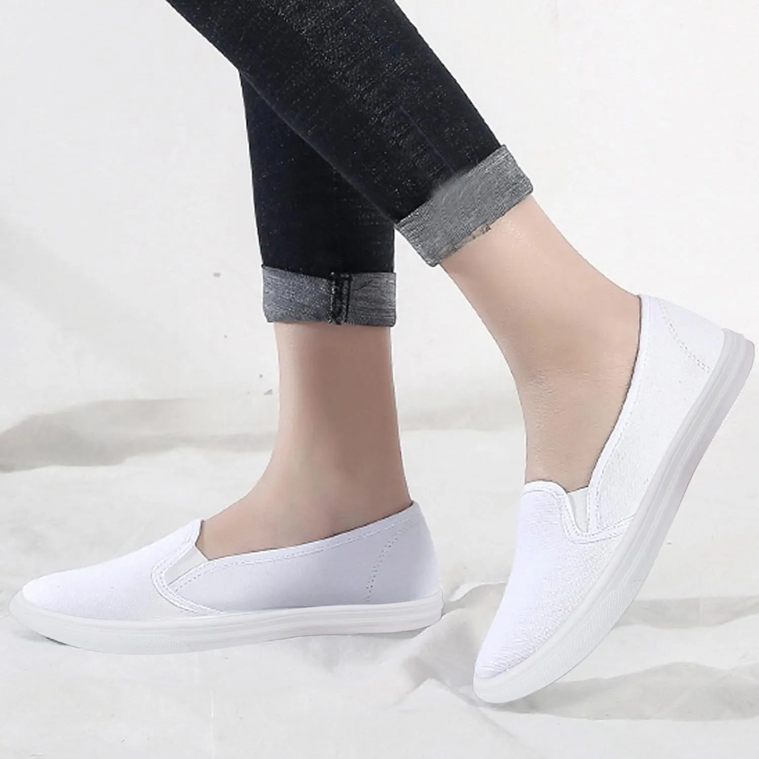 Women Orthopedic Sneakers Platform Wedge Sneakers Loafers Walking Shoes Slip On Breathable Lightweight Fashion Sneakers