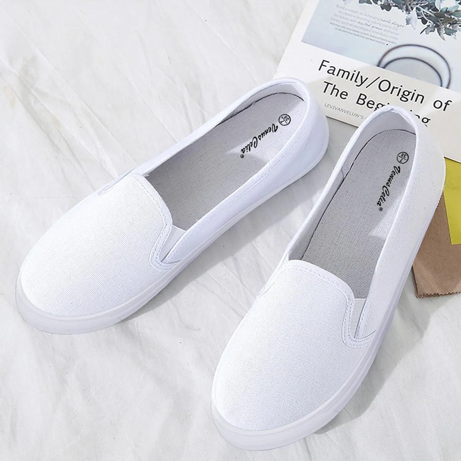 Women Orthopedic Sneakers Platform Wedge Sneakers Loafers Walking Shoes Slip On Breathable Lightweight Fashion Sneakers