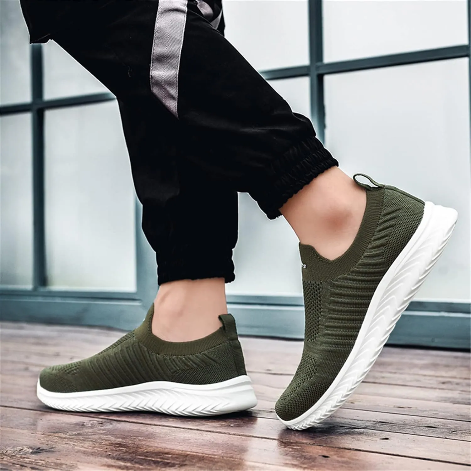 Women's Athletic Walking Shoes Slip On Casual Mesh Tennis Shoes Womens Arch Support Casual Dress Shoes Slip On Sneakers Waterproof Tennis Shoe Loafers Casual Slip On