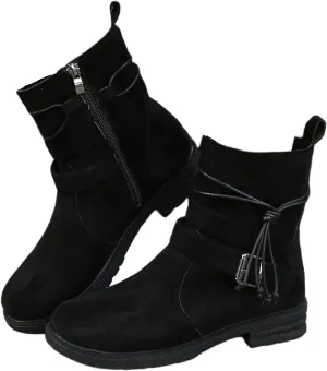 Womens Dress Bo_ots Low He_el Comfortable Combat bo_ots Mid-Calf Military Winter bo_ot Motorcycle Biker Ankle bo_oties