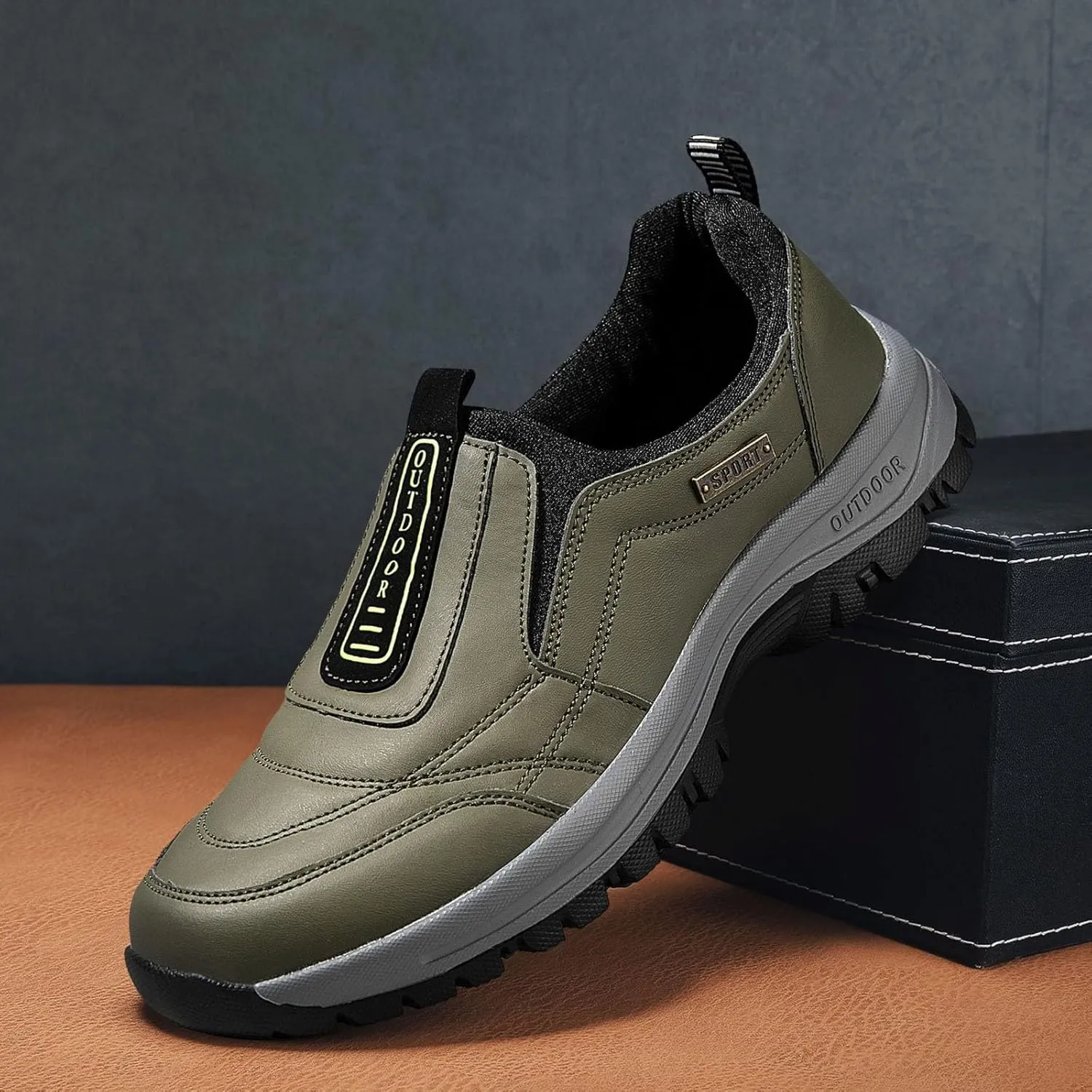 Womens Dress Shoes Slip On Sneakers Men Black Loafers Women Wide with Comfortable and Soft Lightweight Christmas Running Shoes Women Comfortable Dressy Slip on