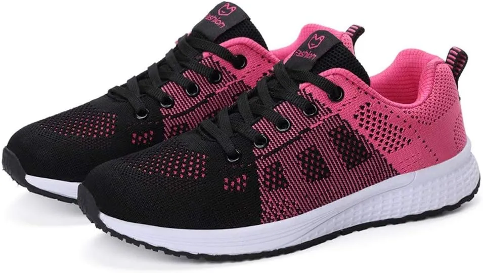 Women's Fashion Sneaker Mesh Slip On Black Non Slip Shoes for Women Comfortable Ladies Shoes Casual Slip On Loafers for Women Casual Grey Sneakers Women