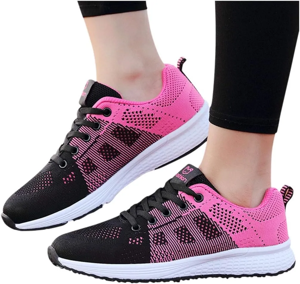 Women's Fashion Sneaker Mesh Slip On Black Non Slip Shoes for Women Comfortable Ladies Shoes Casual Slip On Loafers for Women Casual Grey Sneakers Women