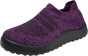 Women's Fashion Sneaker Non Slip Lace Up Comfort Women's Work or Walking Sneakers Mens Slip On Running Shoes Fall Loafers Women Black Slip On Sneakers