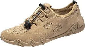 Women's Fashion Sneaker Non Slip Lace Up Comfort Women's Work or Walking Sneakers Mens Slip On Running Shoes Fall Loafers Women Black Slip On Sneakers