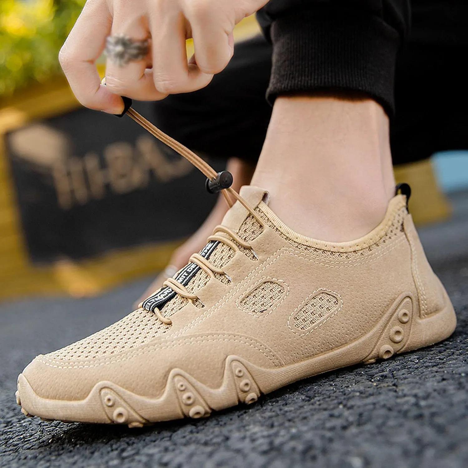 Women's Fashion Sneaker Non Slip Lace Up Comfort Women's Work or Walking Sneakers Mens Slip On Running Shoes Fall Loafers Women Black Slip On Sneakers