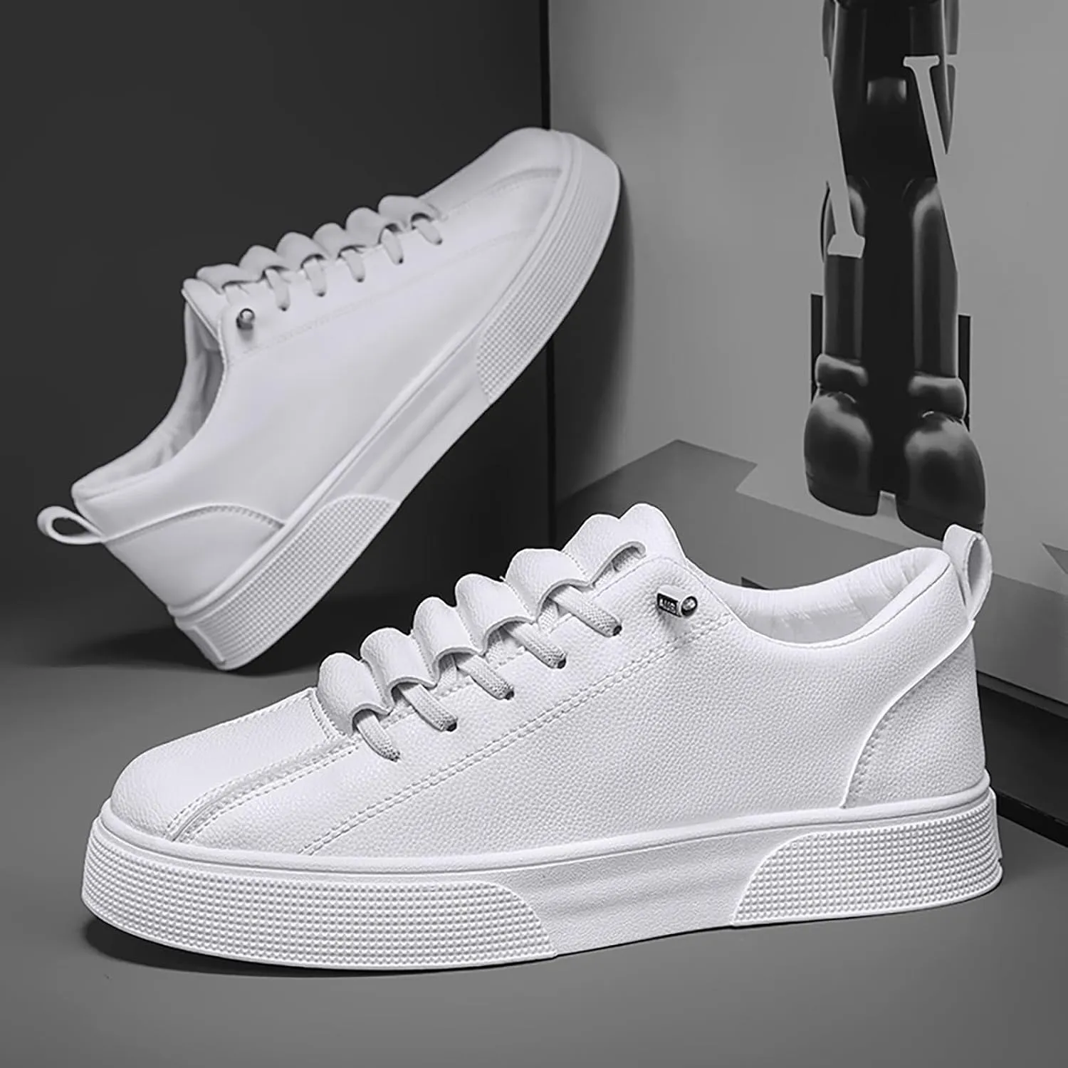 Women's Fashion Sneakers White Tennis Shoes Women Slip On Casual Shoes Comfortable & Lightweight Platform Loafers for Women Wide Womens Shoes Sneakers Slip On