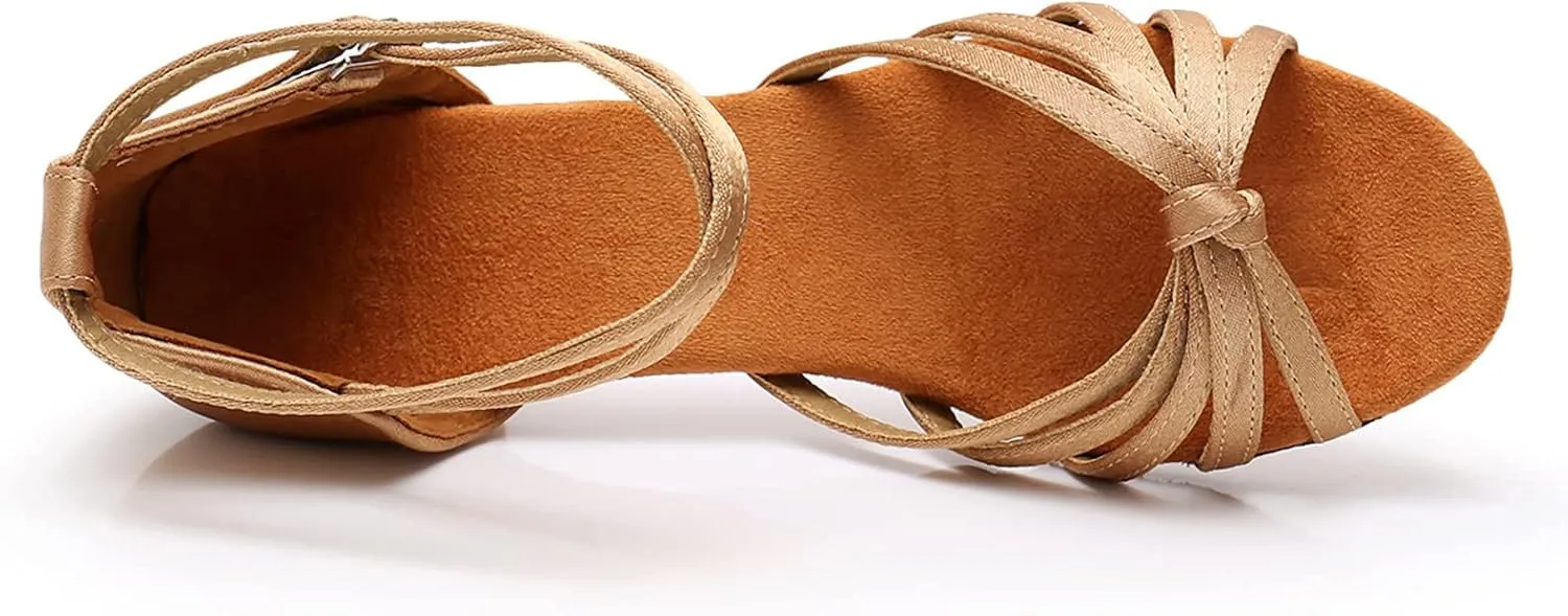 Women's Fashionable Soft Sole Comfortable Non Slip Latin Dance Shoes Shoes Women Low Heels, 6.5
